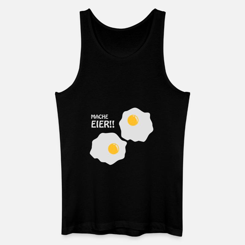 Mache Eier - Männer Bio Tank Top - Schwarz