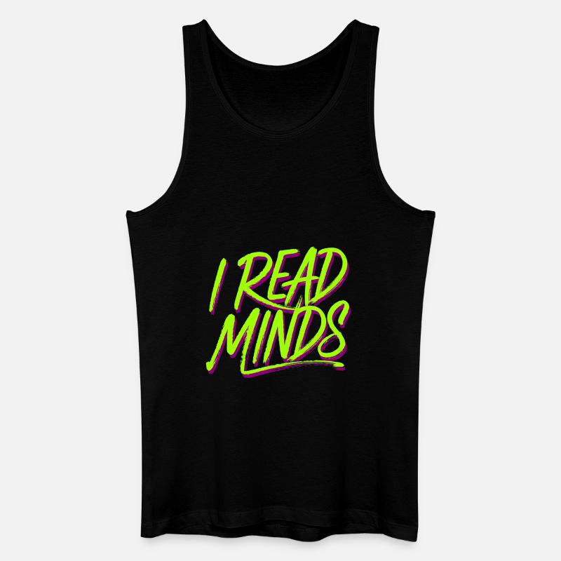 I Read Minds 17 - Männer Bio Tank Top - Schwarz