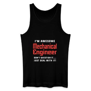 Mechanical Engineer - Men’s Organic Tank Top - black - Front
