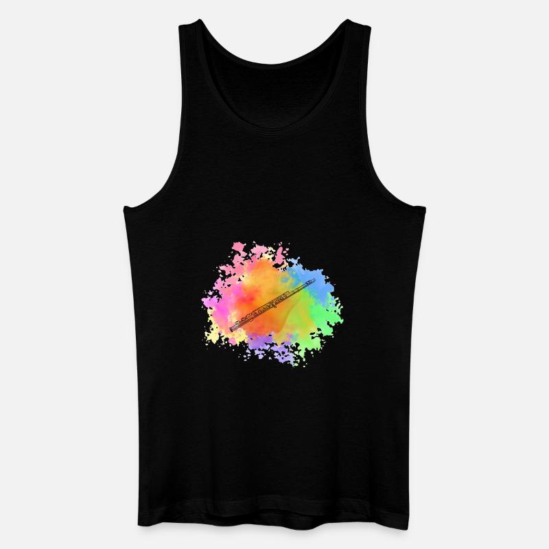Flötist Querflöte - Männer Bio Tank Top - Schwarz