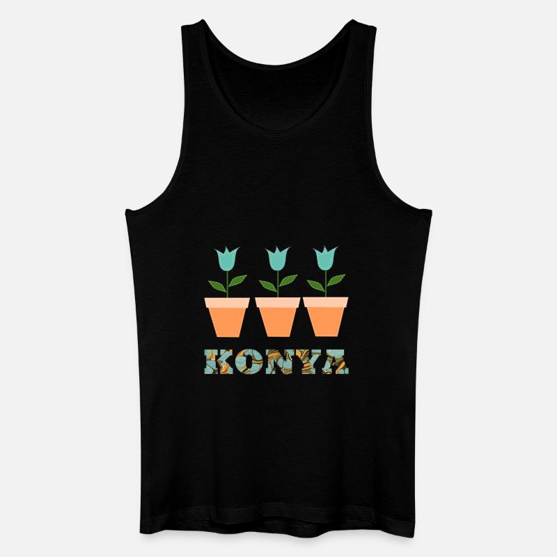 konya e 204 - Männer Bio Tank Top - Schwarz