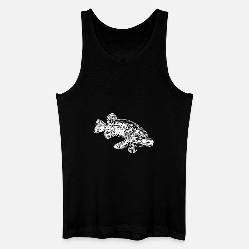Hecht - Männer Bio Tank Top - Schwarz