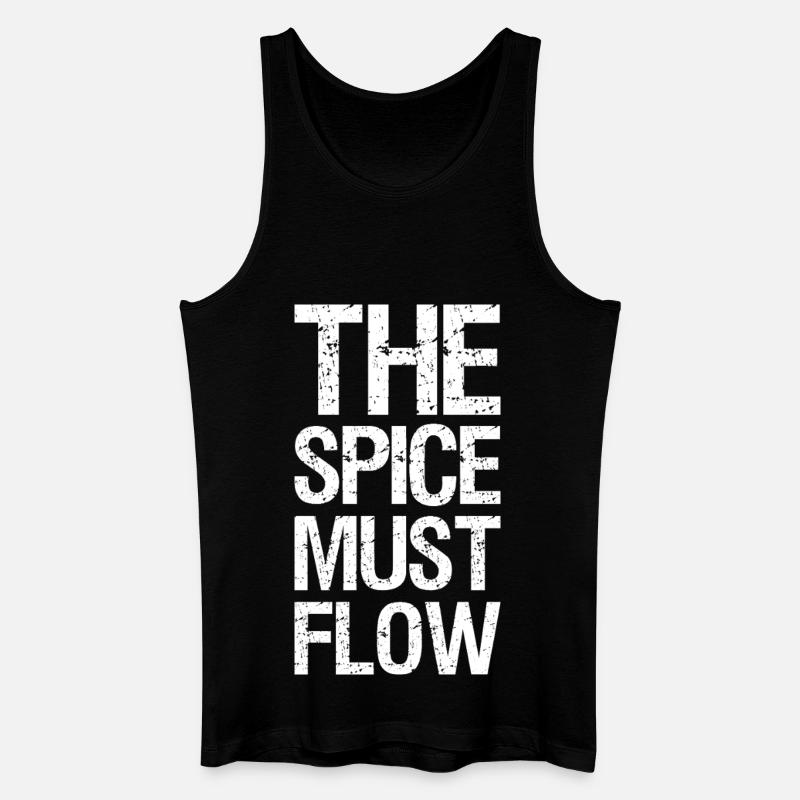 the spice must flow - Männer Bio Tank Top - Schwarz
