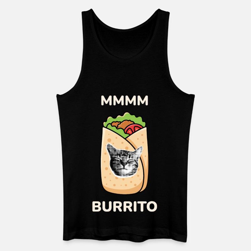 MMMM Burrito - Männer Bio Tank Top - Schwarz