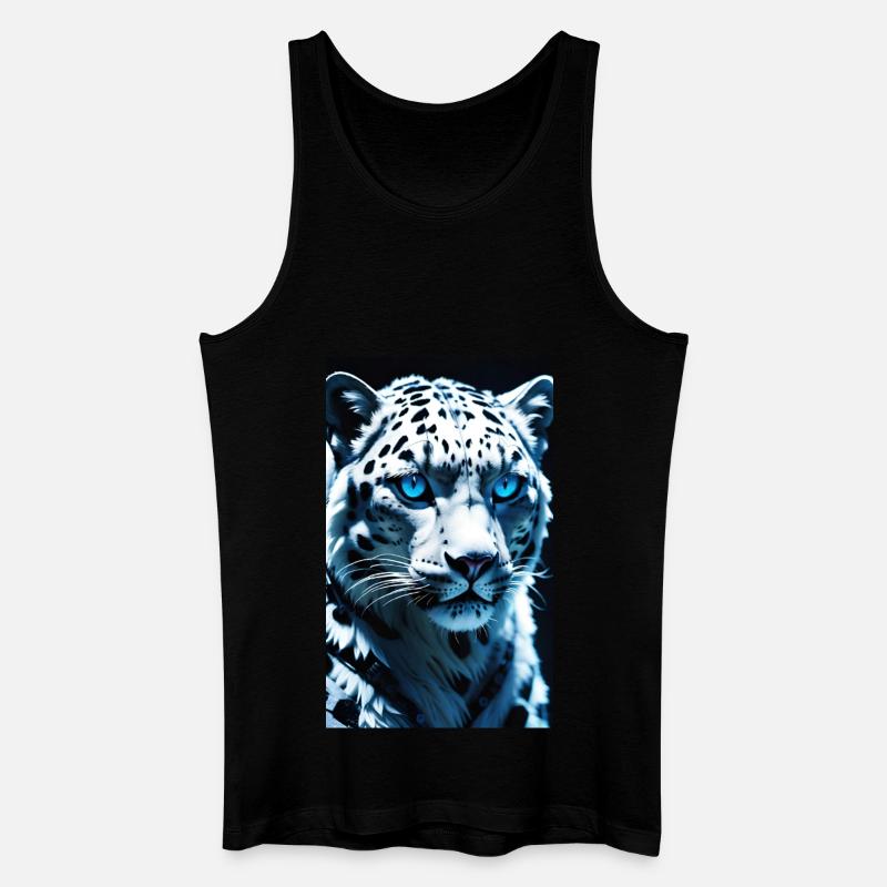 Schneeleopard | Leopard | Raubtier - Männer Bio Tank Top - Schwarz