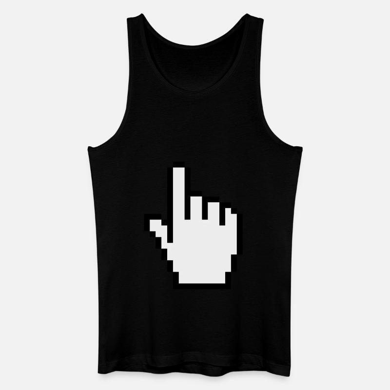 pointer / cursor - Männer Bio Tank Top - Schwarz