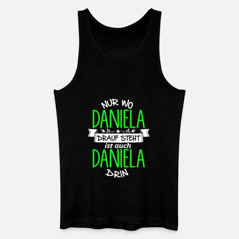 DANIELA die Echte - Männer Bio Tank Top - Schwarz
