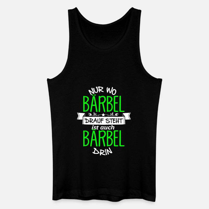 BÄRBEL die Echte - Männer Bio Tank Top - Schwarz