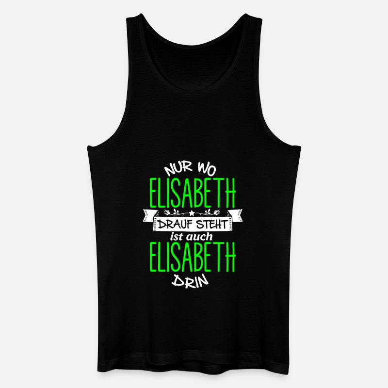 ELISABETH die Echte - Männer Bio Tank Top - Schwarz