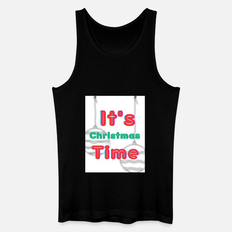 It's Christmas time - Männer Bio Tank Top - Schwarz