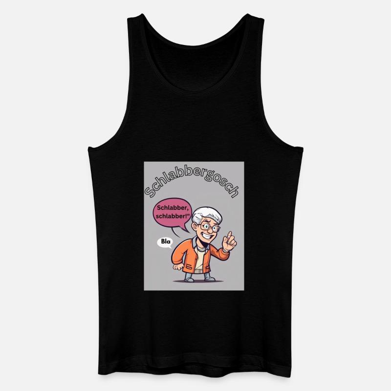 Schlabbergosch - Männer Bio Tank Top - Schwarz