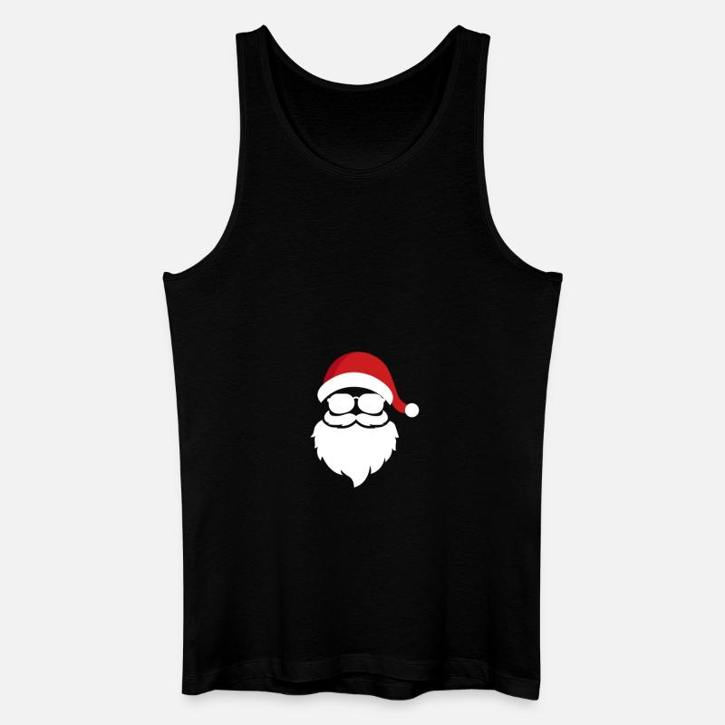 Stylischer Weihnachtsmann - Männer Bio Tank Top - Schwarz