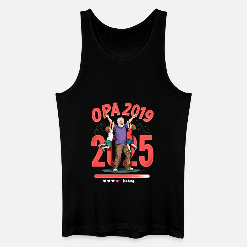 Opa Loading - 2019/2015 - Männer Bio Tank Top - Schwarz