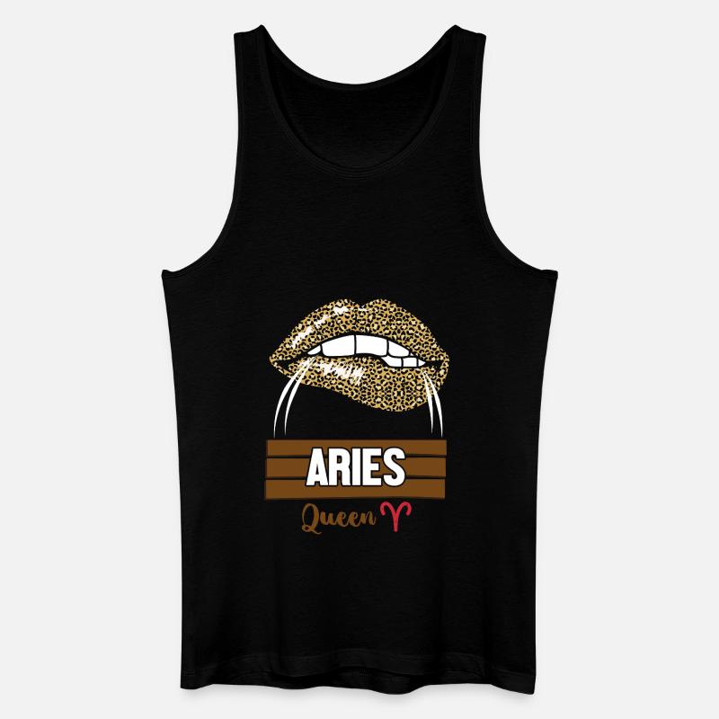 Sternzeichen Widder - Männer Bio Tank Top - Schwarz