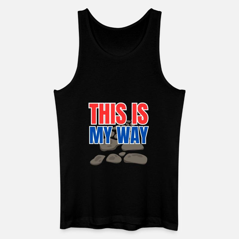 This is my way - Männer Bio Tank Top - Schwarz