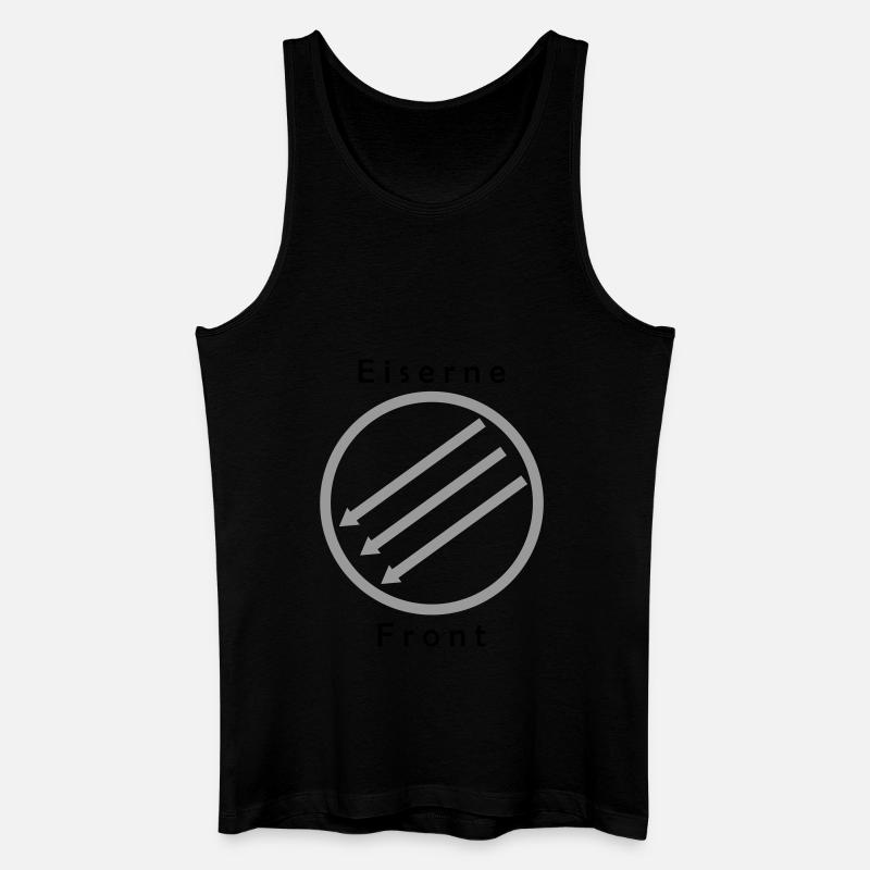 Eiserne Front - Drei Pfeile - Männer Bio Tank Top - Schwarz