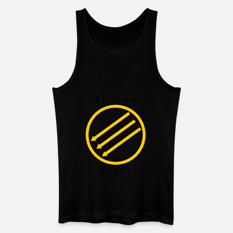 Eiserne Front - Drei Pfeile - Männer Bio Tank Top - Schwarz