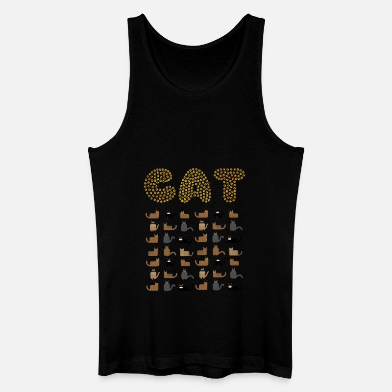 KATZE - Männer Bio Tank Top - Schwarz