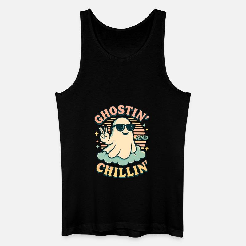Halloween Geist Kostüm Geschenk - Männer Bio Tank Top - Schwarz