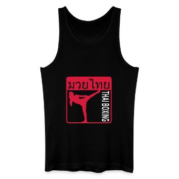 Thai boxing - Men’s Organic Tank Top - black - Front