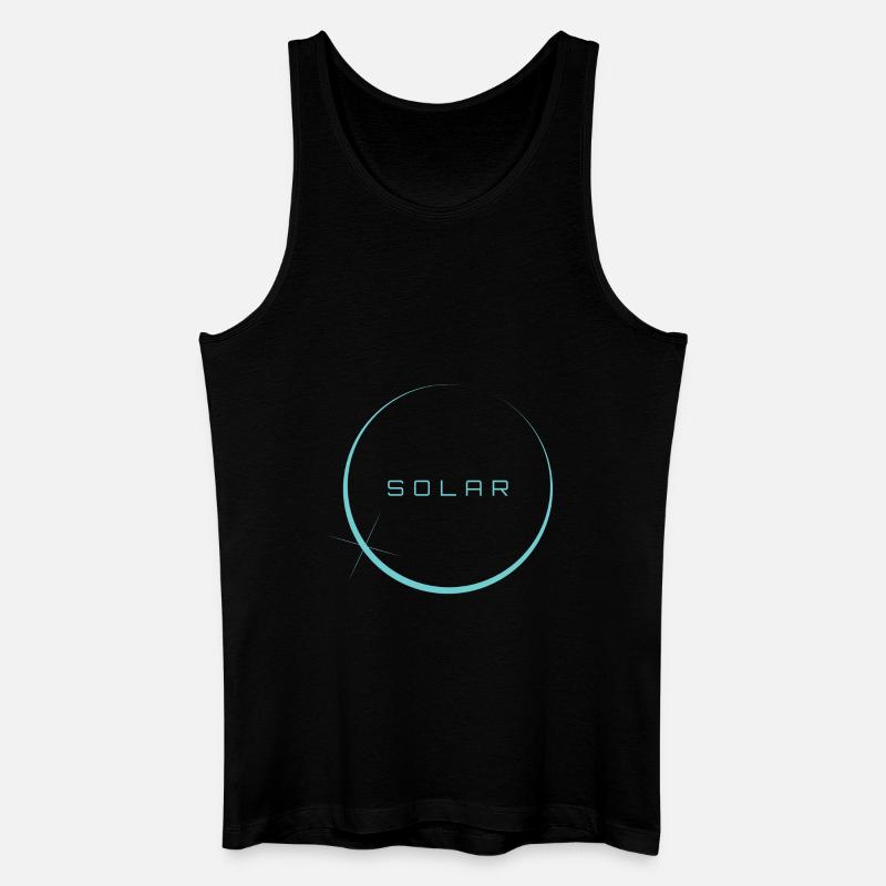 Solar - Männer Bio Tank Top - Schwarz