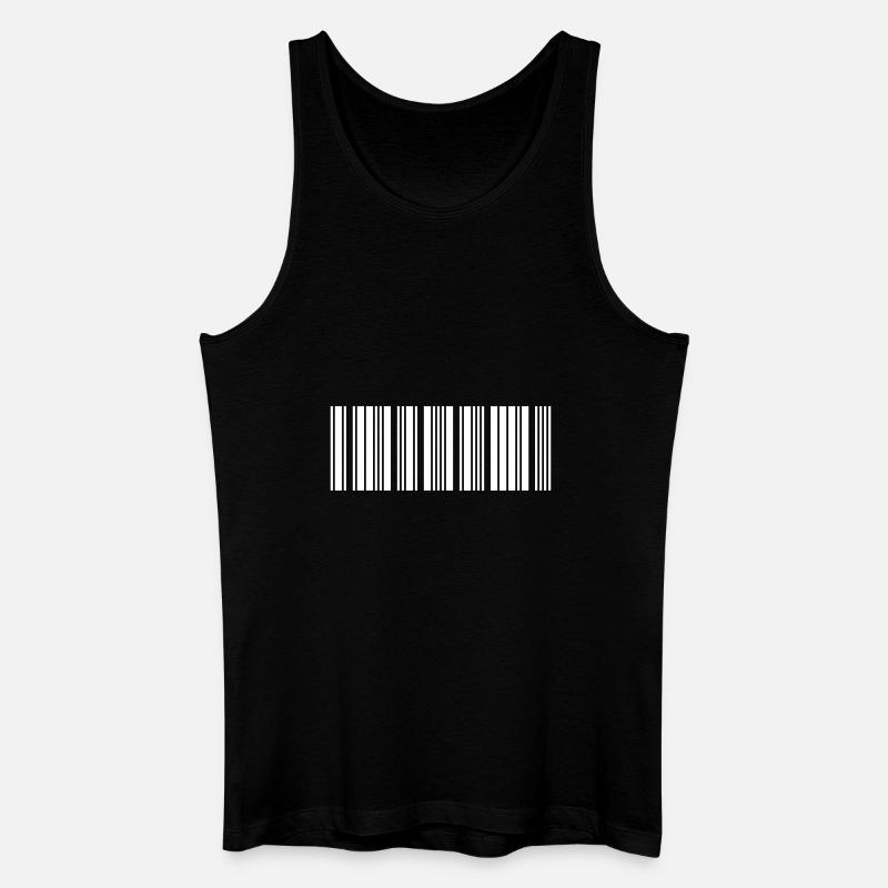Barcode - Männer Bio Tank Top - Schwarz