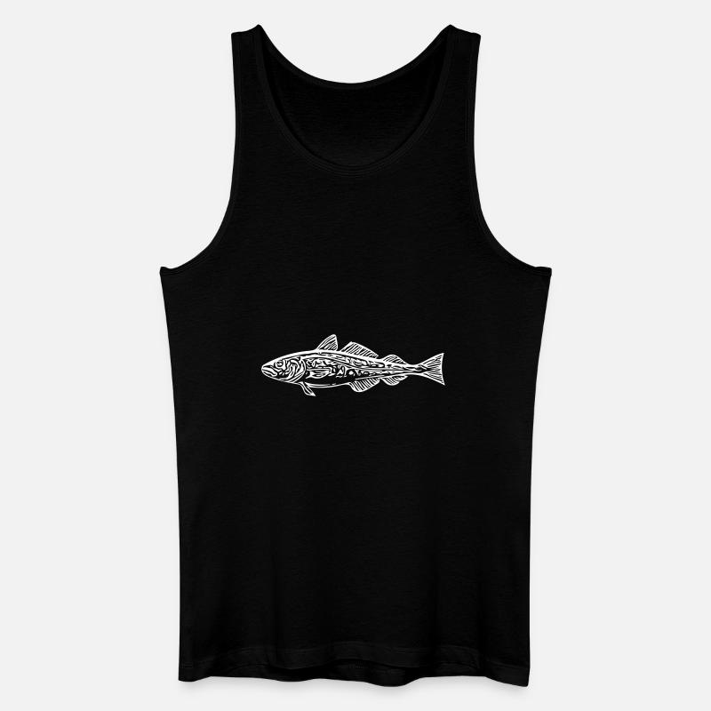 Kabeljau - Männer Bio Tank Top - Schwarz