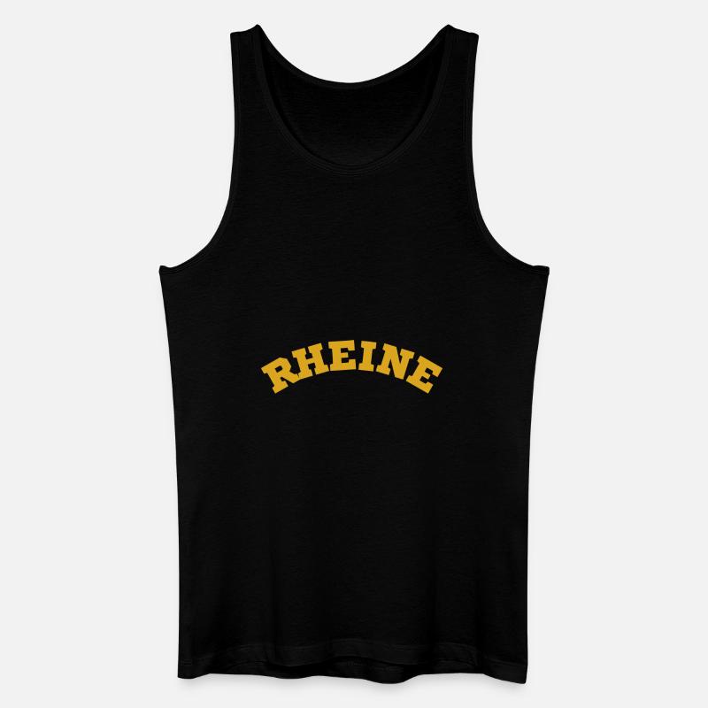 Rheine - Männer Bio Tank Top - Schwarz