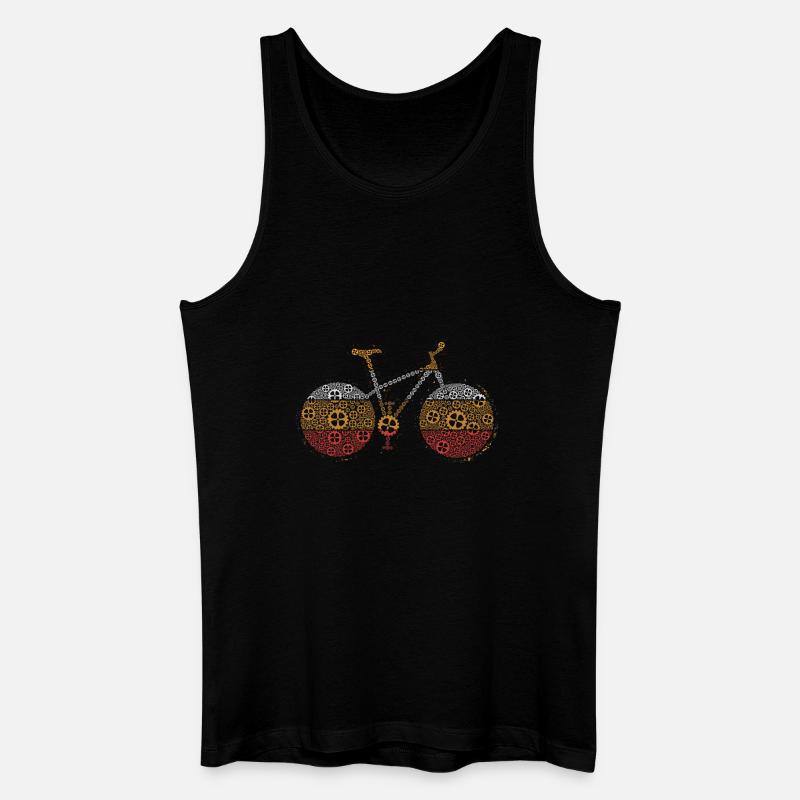 Fahrrad Ritzel retro - Männer Bio Tank Top - Schwarz
