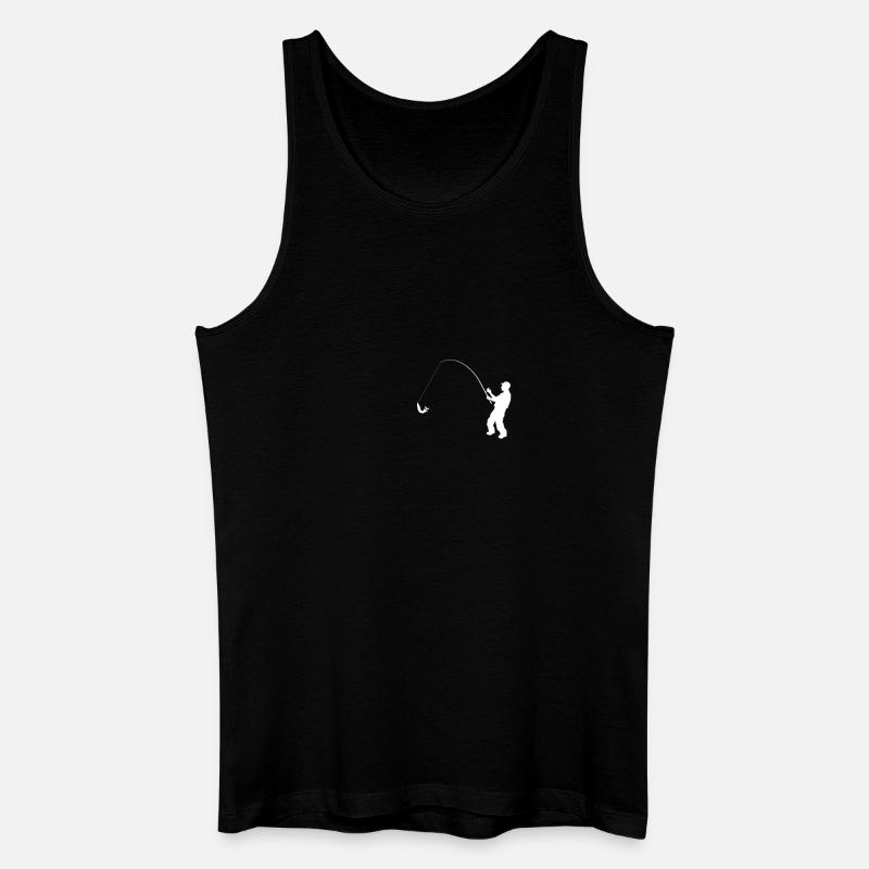 Angler Evolution Pocket Geschenkidee - Männer Bio Tank Top - Schwarz