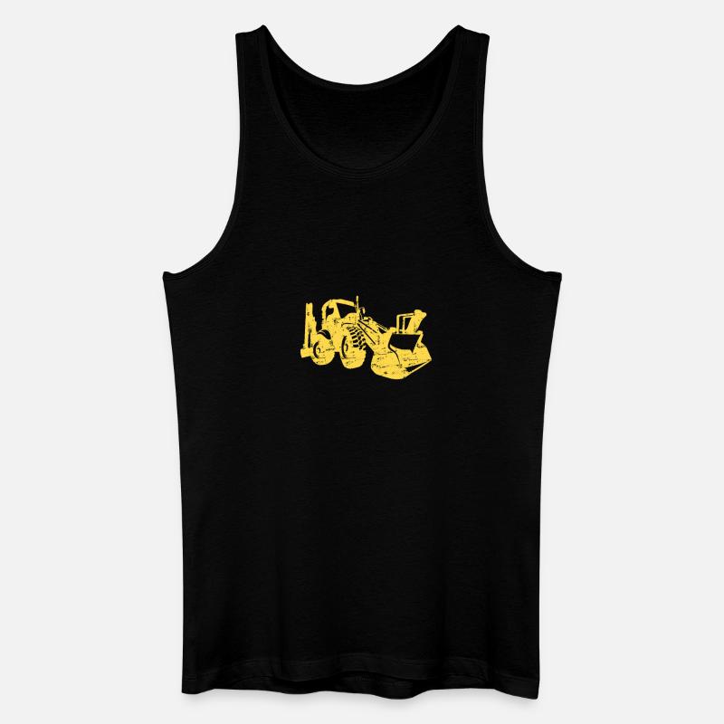 Baggerfahrer Radlader Bagger - Männer Bio Tank Top - Schwarz