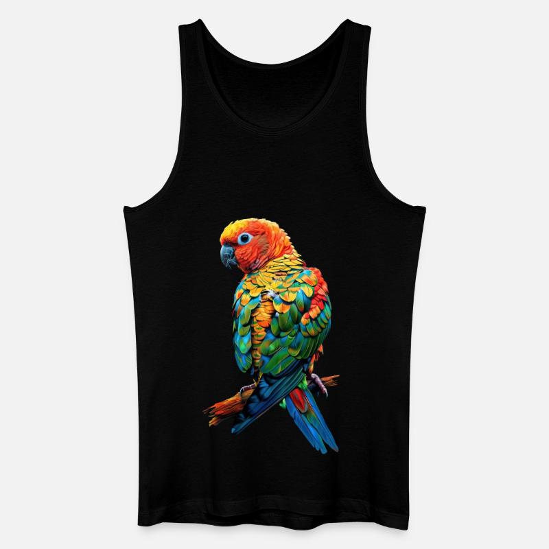 Sittiche - Männer Bio Tank Top - Schwarz