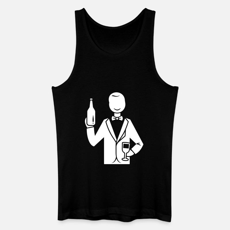 Bräutigam Hochzeit Junggesellenabschied - Männer Bio Tank Top - Schwarz