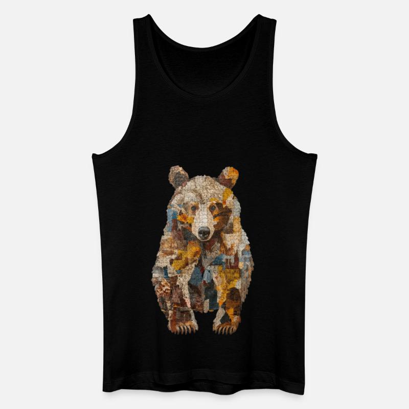 Tragen - Männer Bio Tank Top - Schwarz