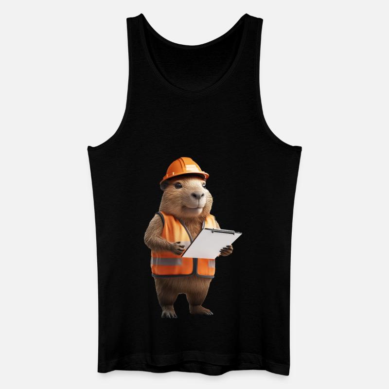 Wasserschwein - Männer Bio Tank Top - Schwarz
