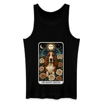 Basset - Männer Bio Tank Top - Schwarz - Vorne