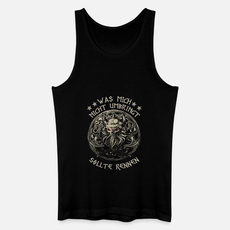 Renne! - Männer Bio Tank Top - Schwarz