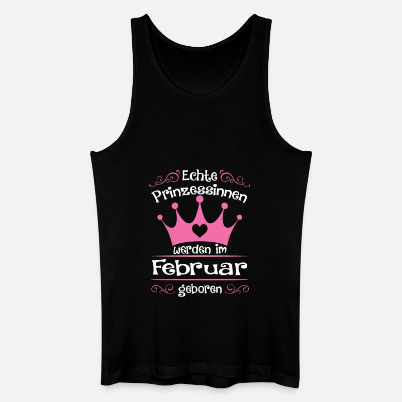 Février - anniversaire - princesse 2 - Débardeur bio Homme - noir