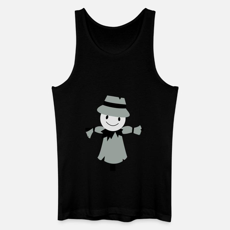 vogelscheuche - Männer Bio Tank Top - Schwarz