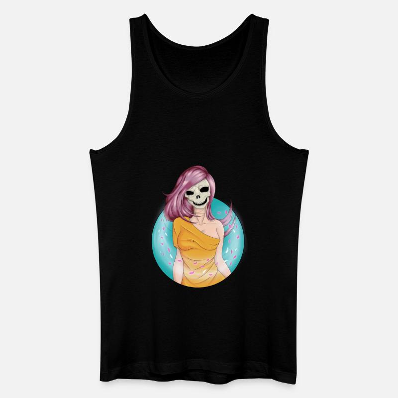 Totenkopf des Windes - Männer Bio Tank Top - Schwarz