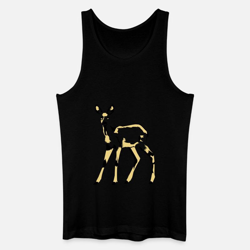deer - Men’s Organic Tank Top - black