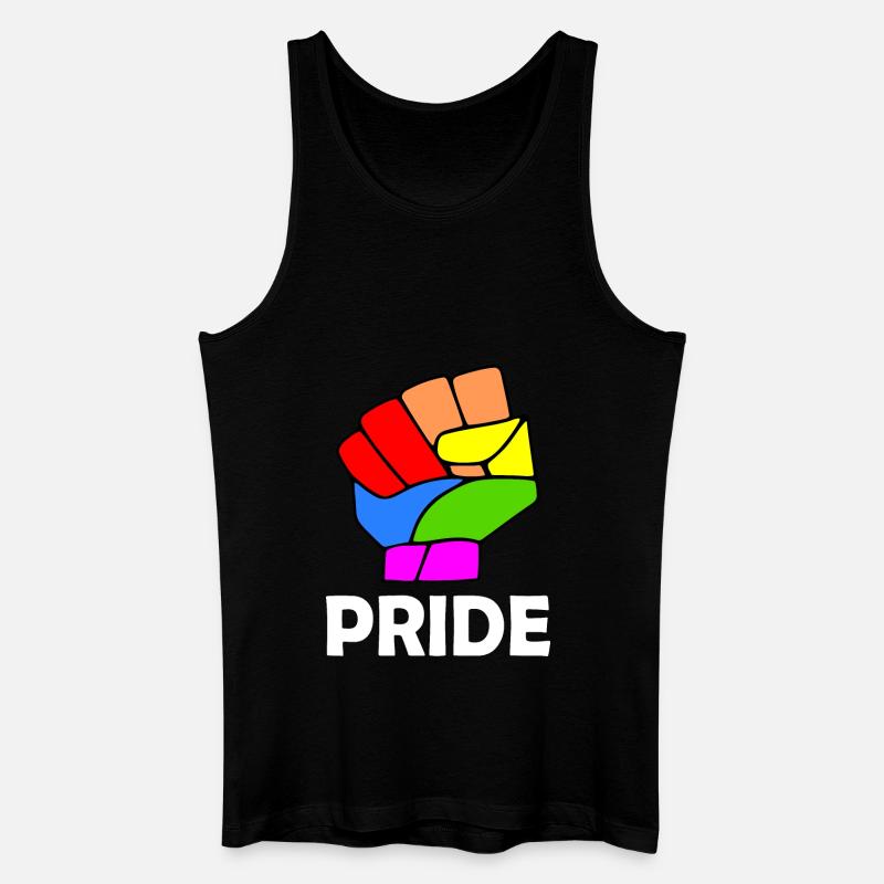 Pride - Männer Bio Tank Top - Schwarz