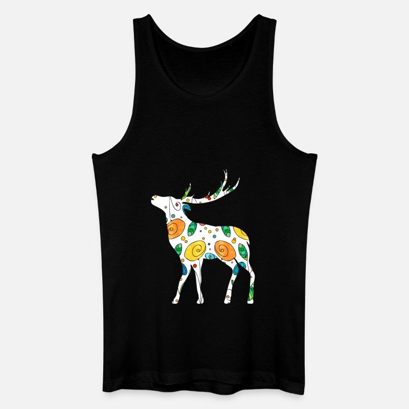 Cerf - Débardeur bio Homme - noir