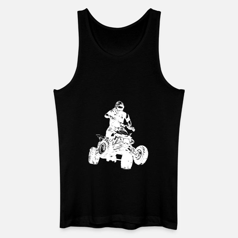 Quad - Männer Bio Tank Top - Schwarz
