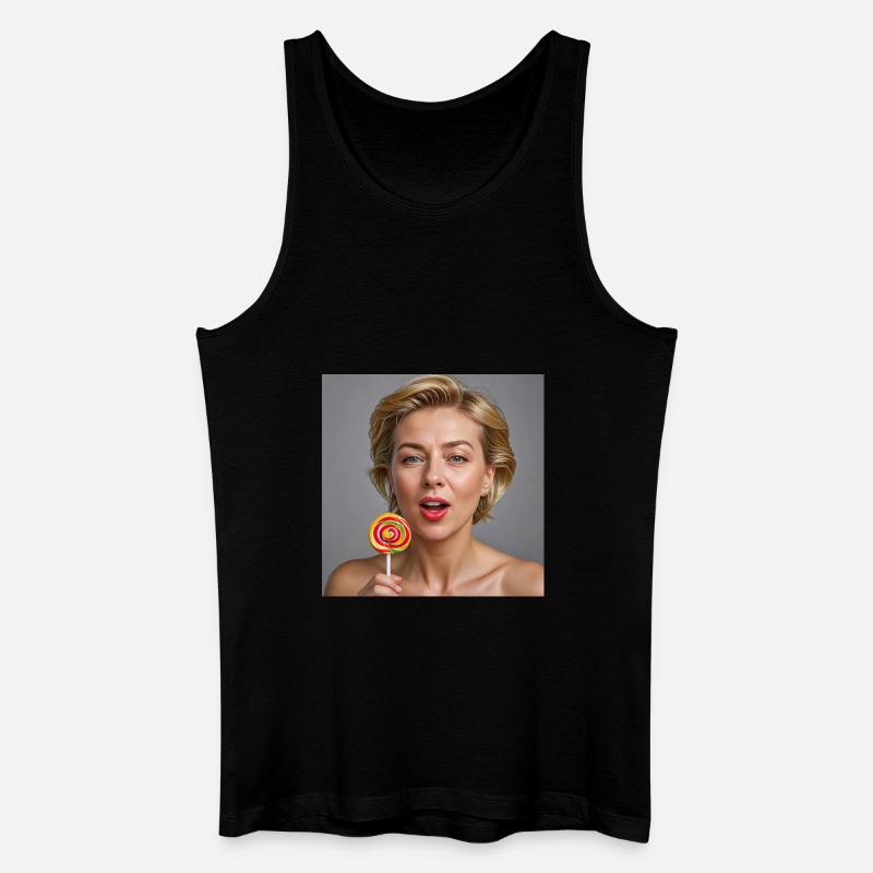 Ursula 2 - Männer Bio Tank Top - Schwarz