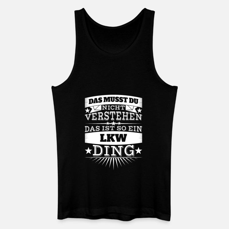 LKW - Männer Bio Tank Top - Schwarz