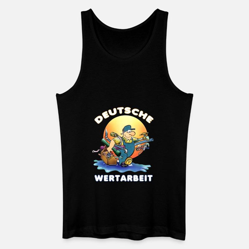 Handwerker - Männer Bio Tank Top - Schwarz