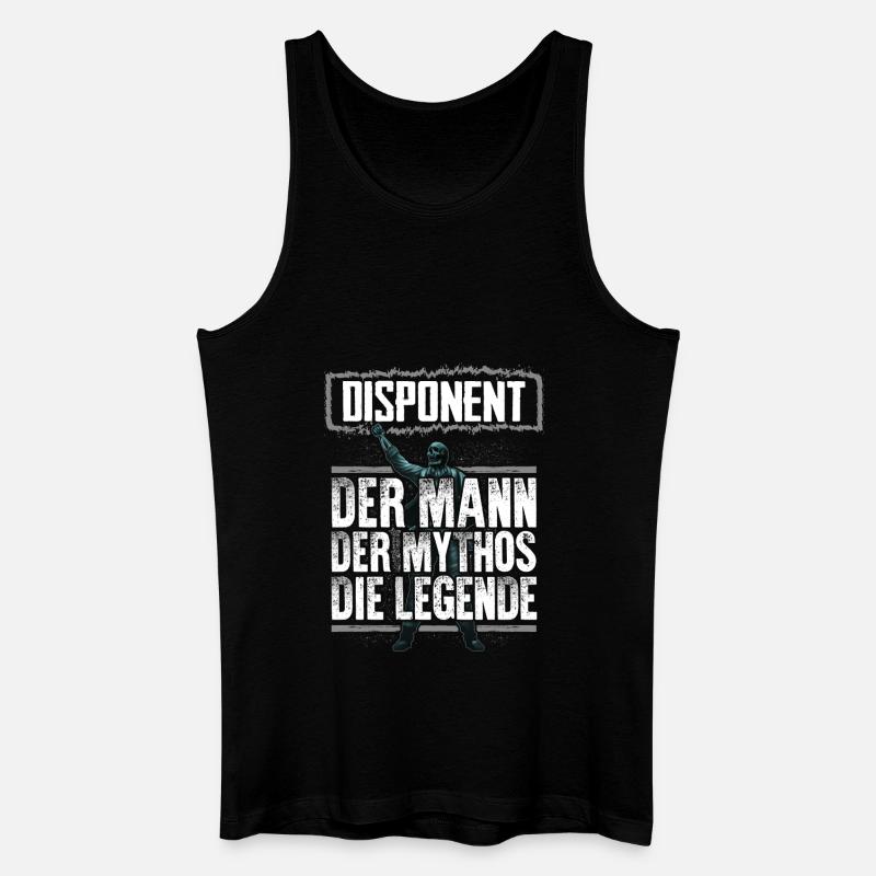 DISPONENT - Mythos - Männer Bio Tank Top - Schwarz