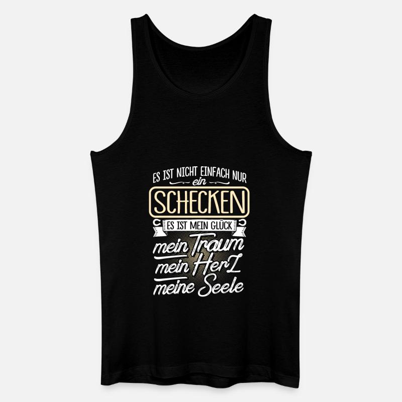 SCHECKEN - Herz - Männer Bio Tank Top - Schwarz