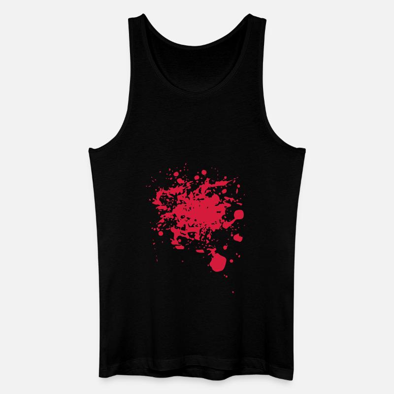 Blut - Männer Bio Tank Top - Schwarz